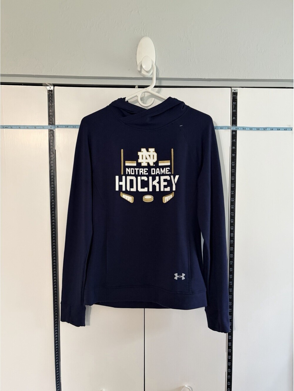 NWOT Under Armour Notre Dame Fighting Irish Hockey Hoodie Loose Fit Men's Medium